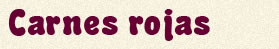 Carnes rojas